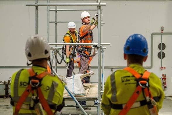 What are the things to inspect on scaffolding
